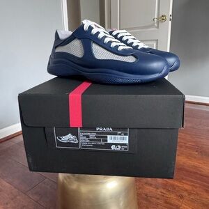Prada Icon Soft Sneakers Royal Blue Size 41 / US 8 NWT